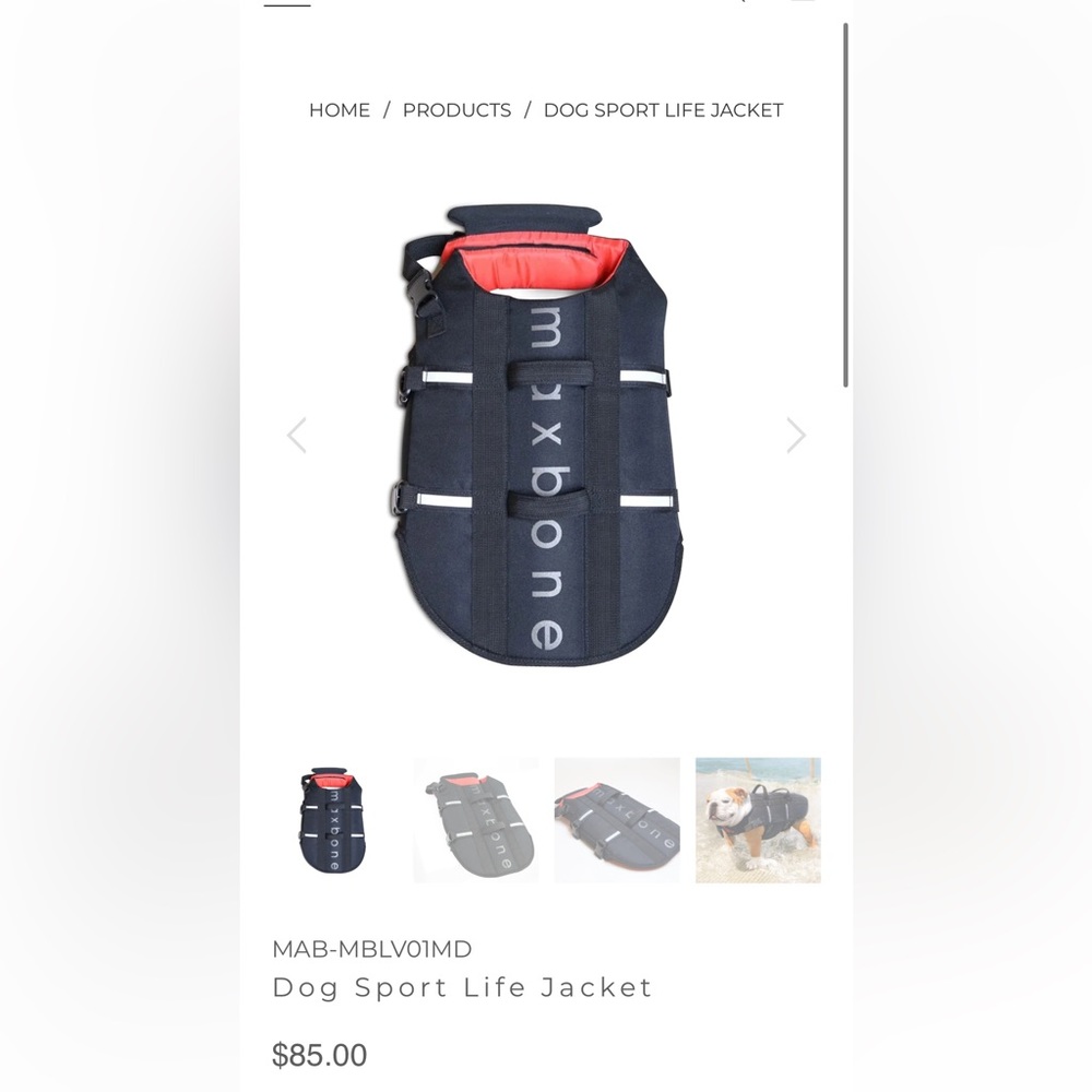 MaxBone Dog Life Vest - Medium